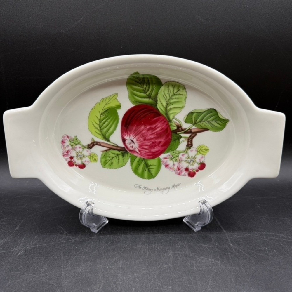Portmeirion Pomona Morning Apple Oval Au Gratin Baking Serving Dish 12-3/4" UK